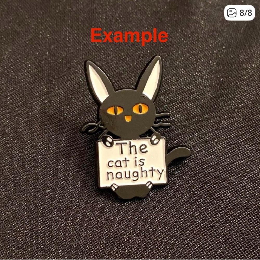 Grumpy Kitty Zipper Pouch with Stickers & Choice of 1 Glitter Pen | Add a pin $7 - Picture 8 of 8